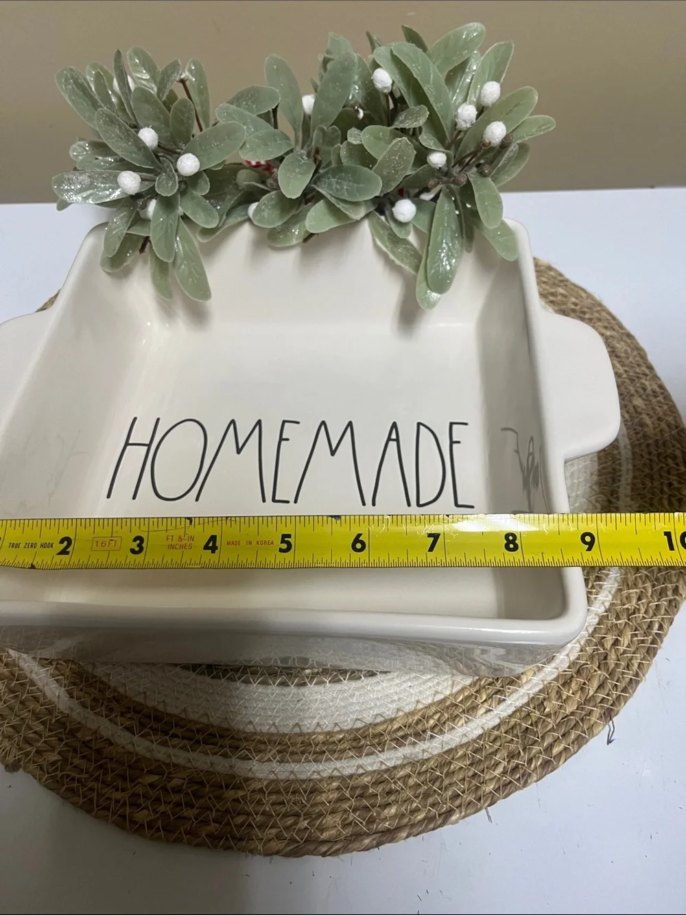 Rae Dunn “Homemade”9X9 Baking Dish great condition